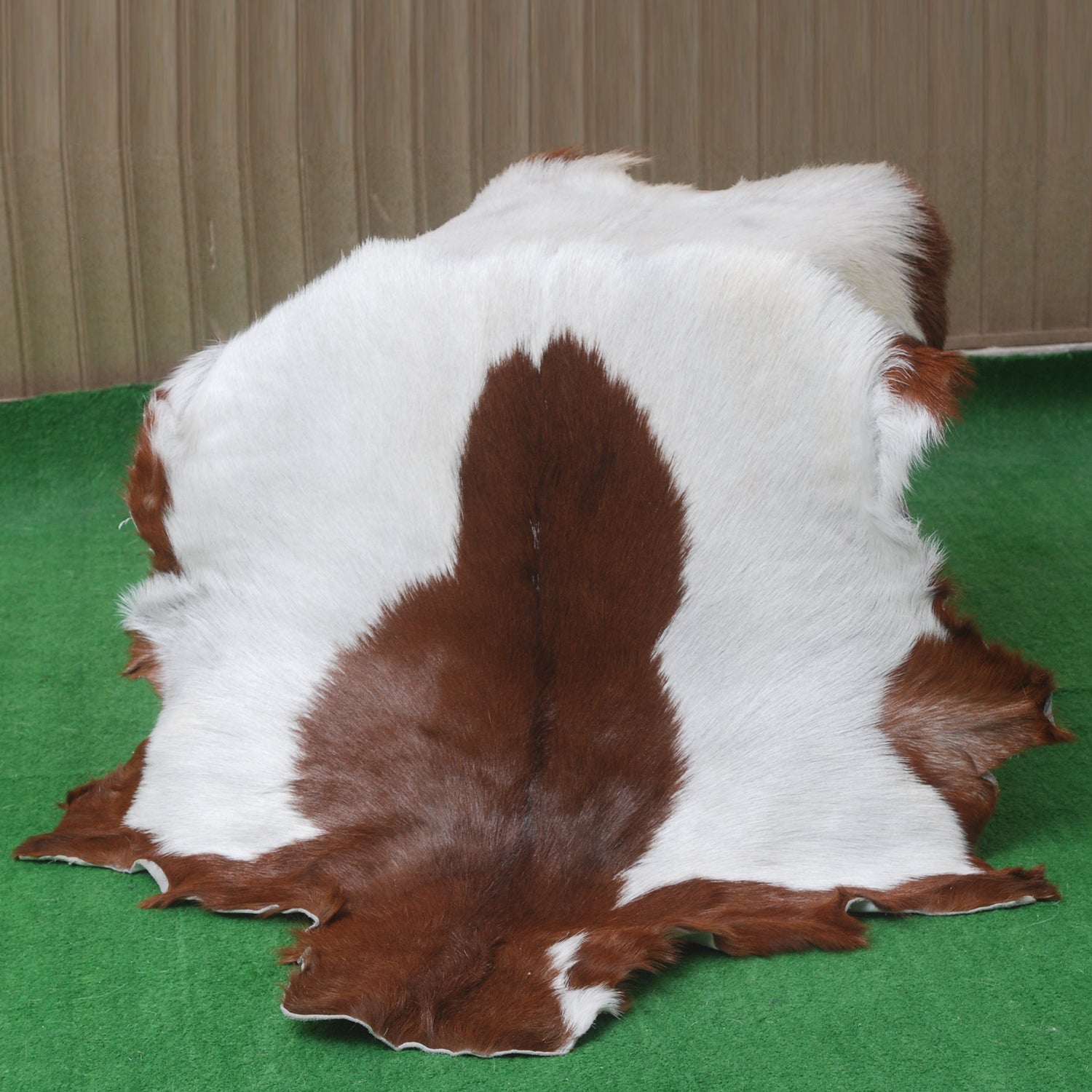 Dark Brown Rug - Soft, Durable, and Eco-Friendly - Handmade Pure Goat Skin Floor Rug - Non-Slip Suede Back