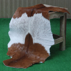 Dark Brown Rug - Soft, Durable, and Eco-Friendly - Handmade Pure Goat Skin Floor Rug - Non-Slip Suede Back