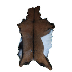 Premium Dark Brown Goat Skin Rug - Durable and Stylish Accent for Any Room
