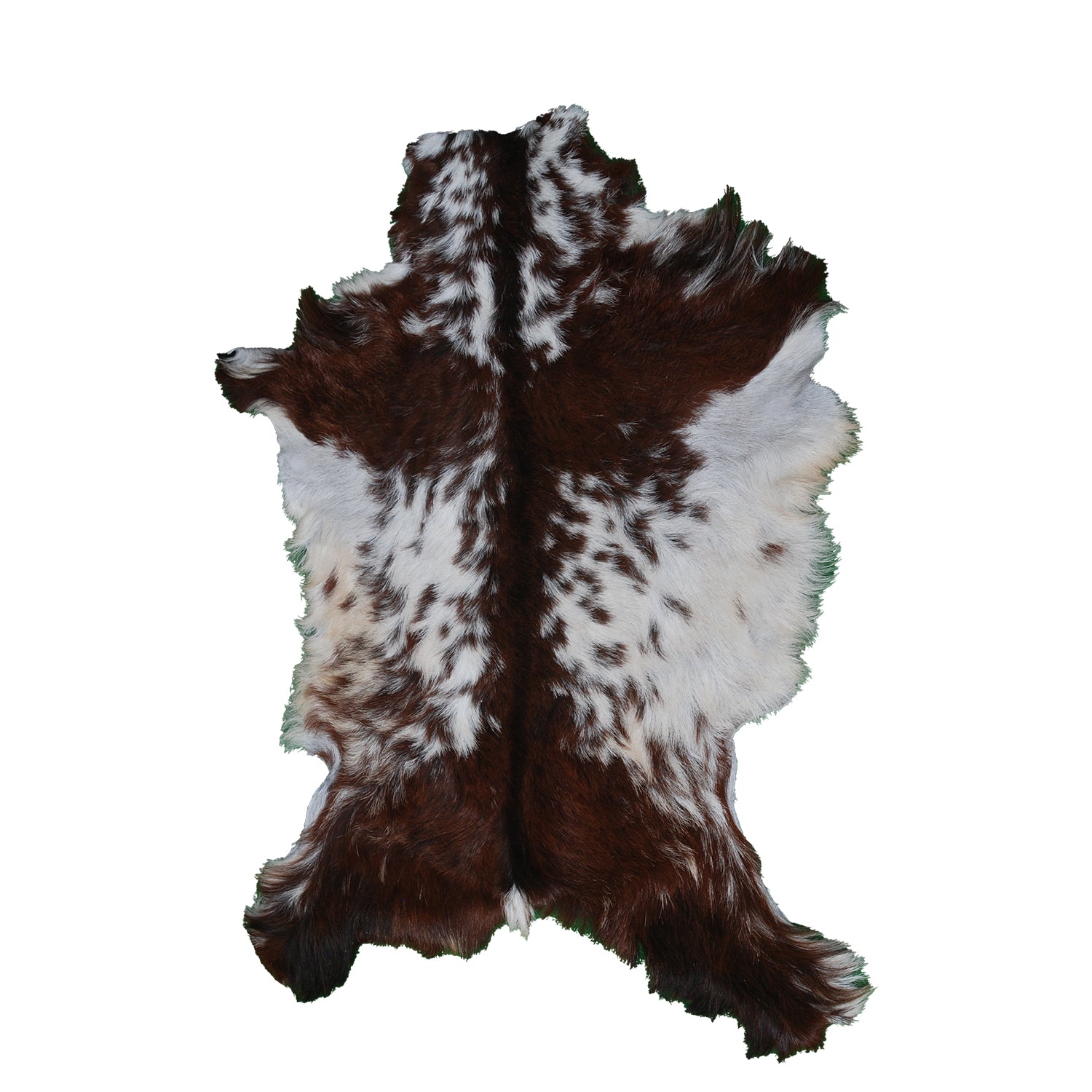 Premium Dark Brown Goat Hide Rug - Soft and Durable for Sophisticated Interiors