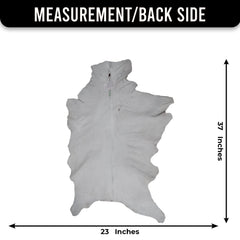 Luxurious Genuine Brown and White Goat Skin Rug | Modern Décor Floor Covering | Hypoallergenic Animal Hide Rug | Eco-Friendly Home Accent - Celestial Leather Limited