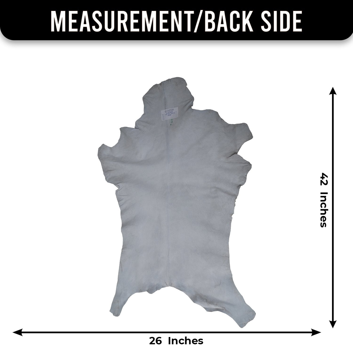 Luxurious Handpicked Brown & White Premium Goat Skin Rug - Eco-Friendly - Sustainable, Non-Slip Suede Back, Hypoallergenic - Timeless