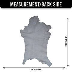 Luxurious Handpicked Brown & White Premium Goat Skin Rug - Eco-Friendly - Sustainable, Non-Slip Suede Back, Hypoallergenic - Timeless