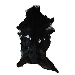 Luxury Black & White Goat Skin Floor Rug - Soft, Durable, and Eco-Friendly - Stylish Decor Accent for High-Traffic Areas - Celestial Leather Limited