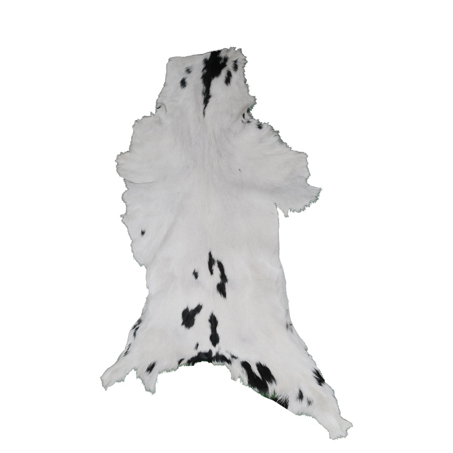 Luxurious Natural Brown & White Goat Skin Rug - Modern Sophistication for Home Decor - Celestial Leather Limited