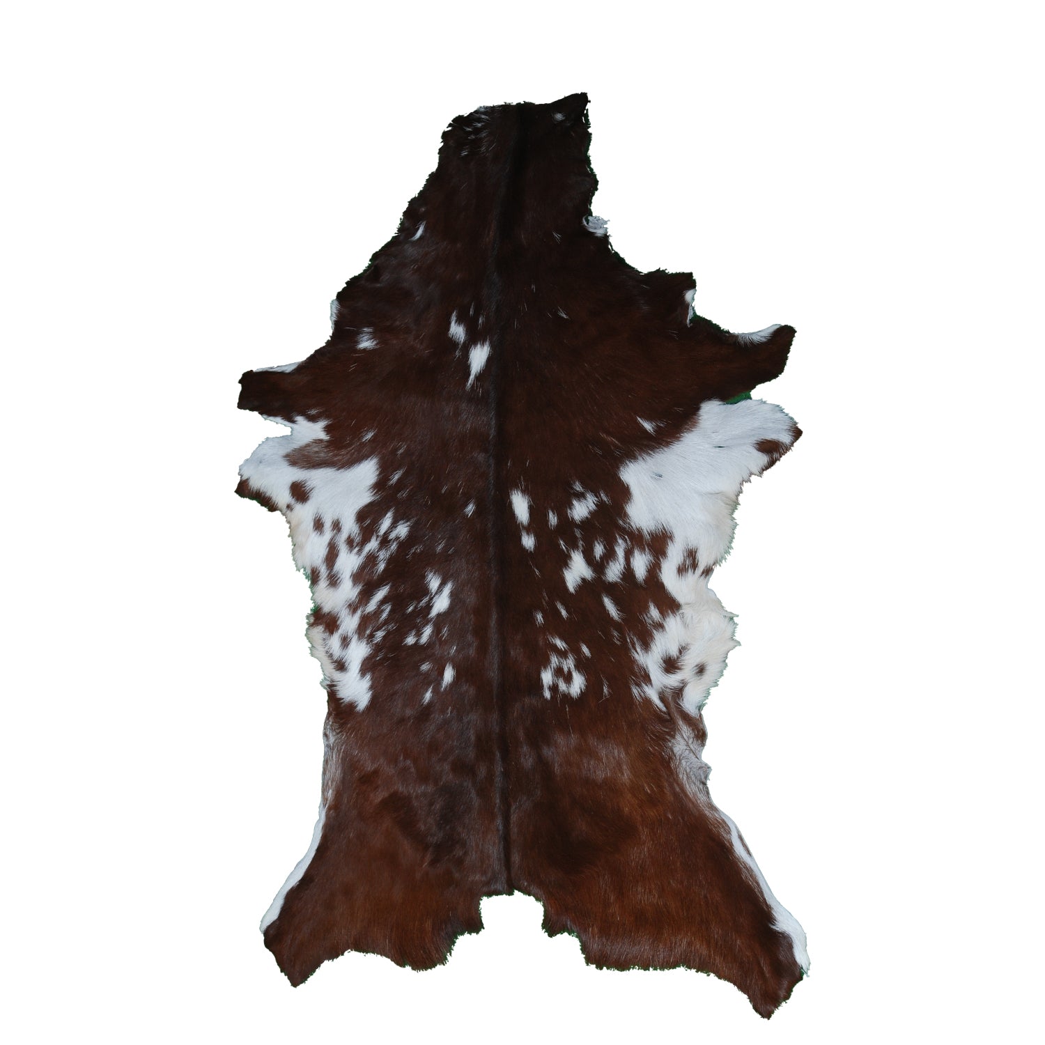 Premium Dark Brown Goat Hide Rug - Soft and Durable for Sophisticated Interiors