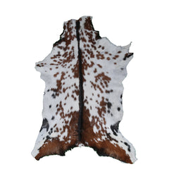 Luxurious Brown & White Goat Skin Rug - Premium Hair-on Goat Hide Rug - Natural - Eco-Friendly - Unique Patterns - Hypoallergenic - Celestial Leather Limited