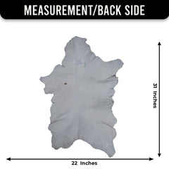 Luxury Brown & White Goat Skin Rug with Unique Patterns - Eco-Friendly - Hypoallergenic for Living Room or Bedroom Décor - Celestial Leather Limited