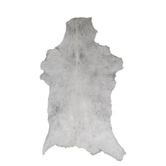 Luxury Grey & White Natural Goat Skin Rug - Serene - Tranquil Wall Decor - Sustainable, Eco-Friendly, Non-Slip Backing - Hypoallergenic - - Celestial Leather Limited