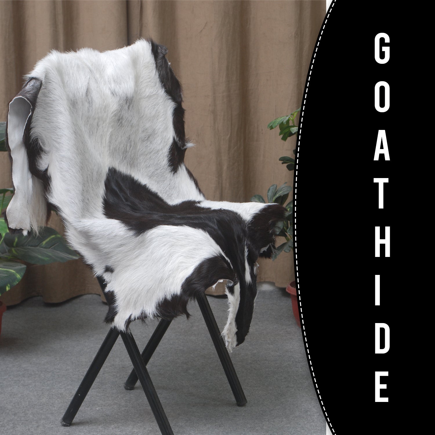 Goat Skin Rug, Handpicked for Quality, Unique Piece for Sale, Fast UK Delivery