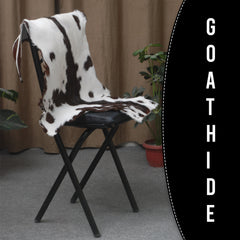 Natural Dark Brown Goat Skin Rug – Authentic Elegance for Your Home