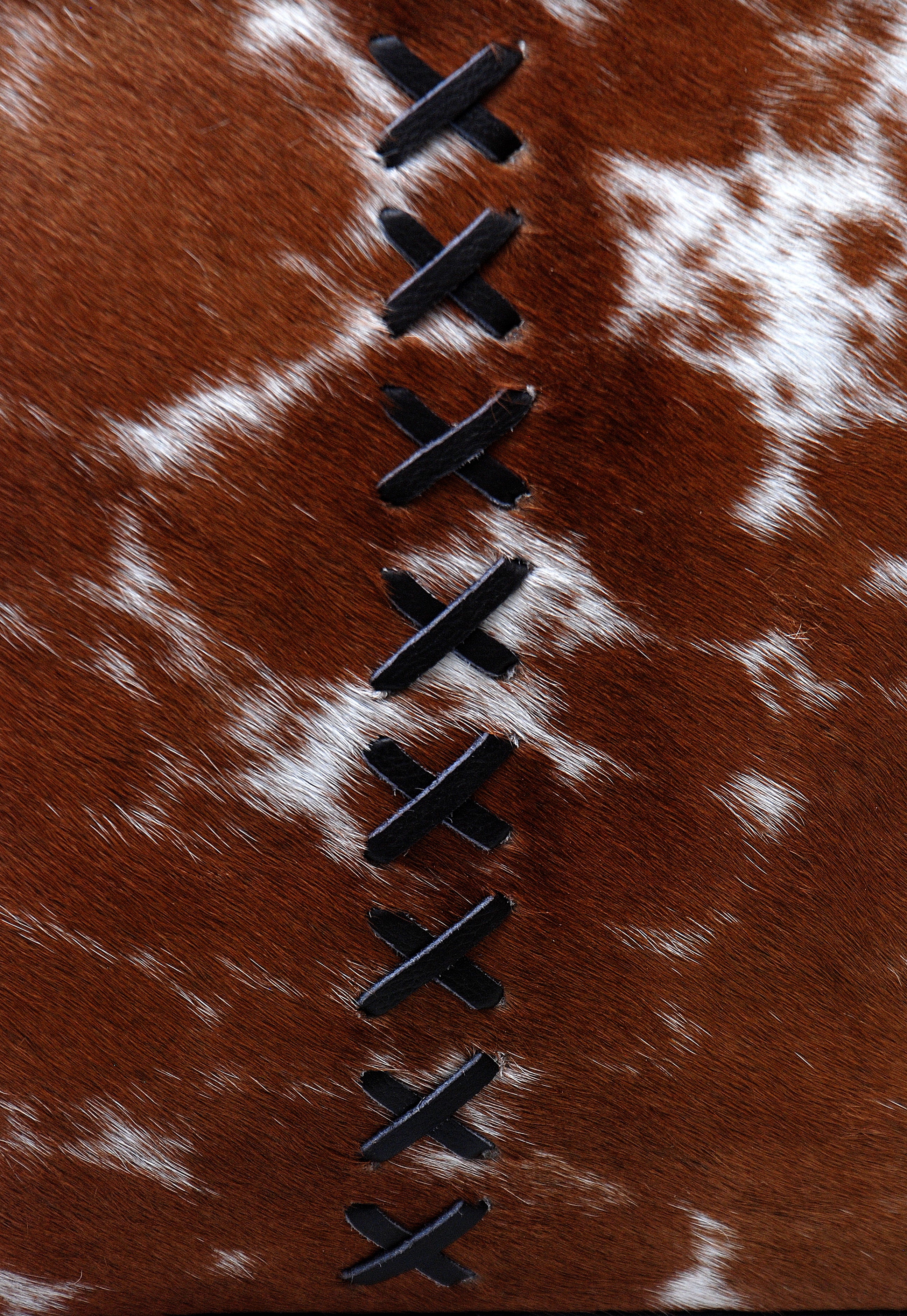 Stylish Brown & White Cowhide Shoulder Bag with Animal Print - Handmade Leather Tote for Women, Spacious - Fashionable Everyday Purse