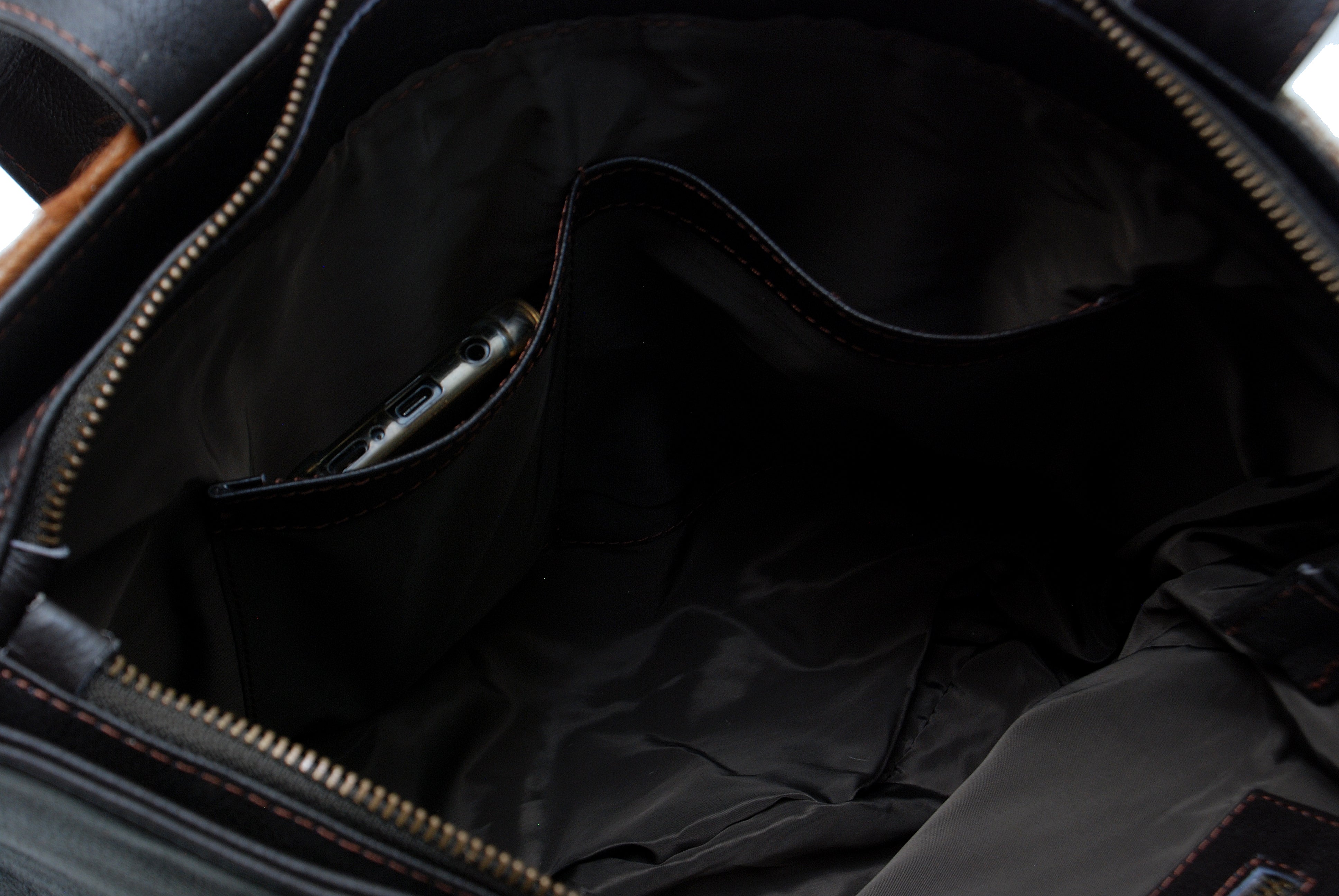 Stylish Brown & White Cowhide Shoulder Bag with Animal Print - Handmade Leather Tote for Women, Spacious - Fashionable Everyday Purse