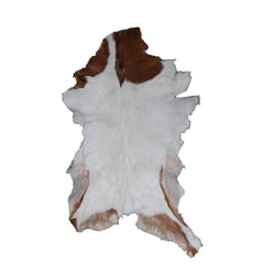 Decorative Dark Brown Goat Skin Rug - Luxurious Touch for Living Spaces