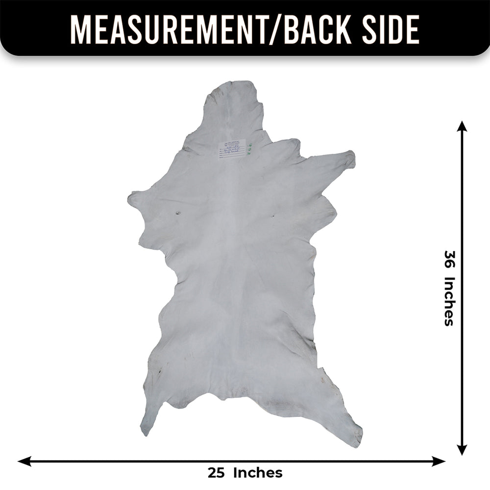 Luxury Grey Goat Skin Rug - Hypoallergenic Non-Shedding Floor Rug with Suede Back for Safety - Handmade Eco-Friendly Home Decor - Celestial Leather Limited