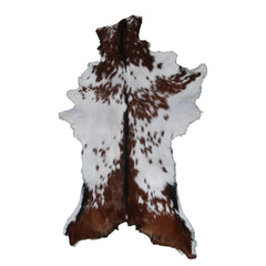 Dark Brown Rug - Soft, Durable, and Eco-Friendly - Handmade Pure Goat Skin Floor Rug - Non-Slip Suede Back