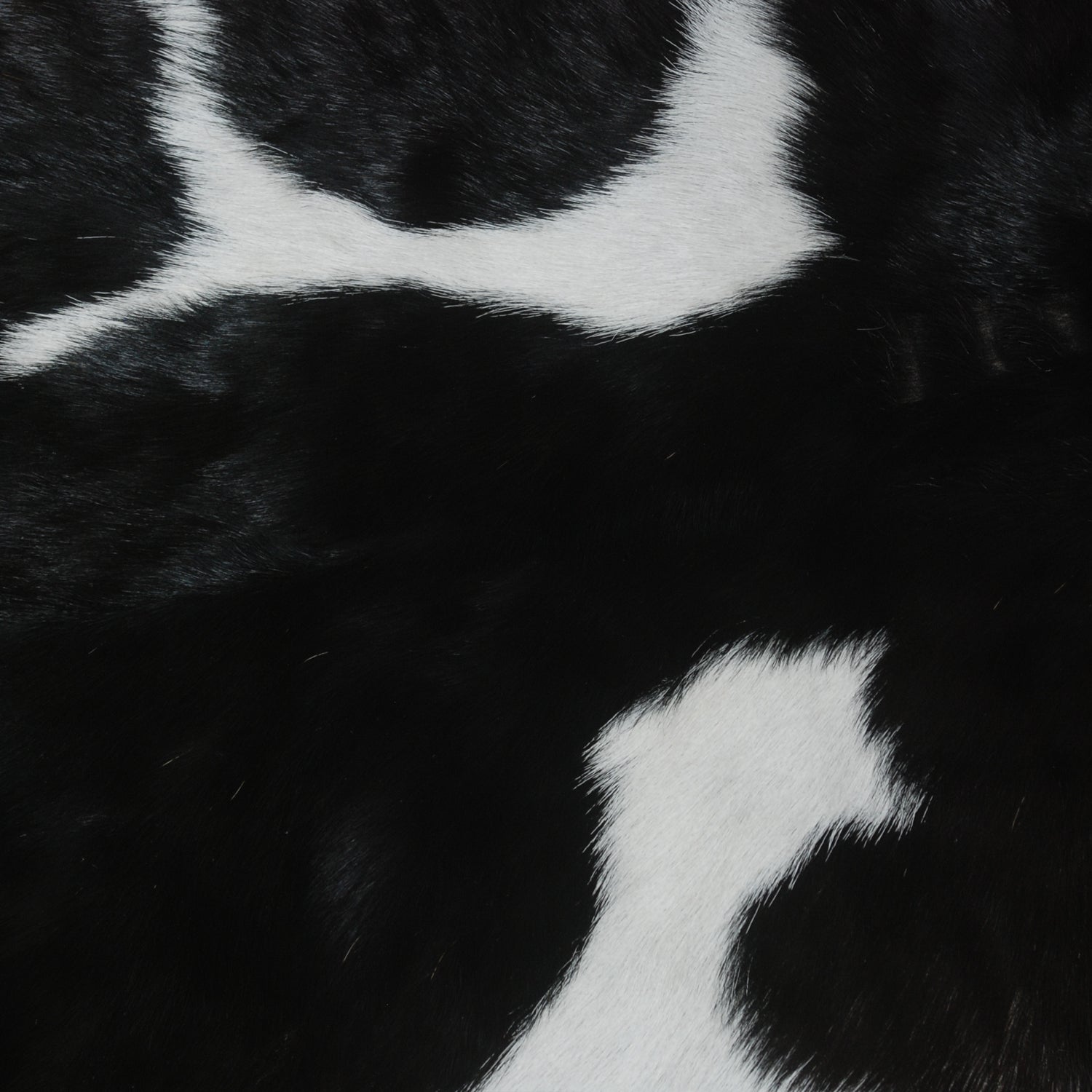 Luxury Handmade Black & White Goat Skin Rug with Unique Colour Variations - Soft, Durable, Hypoallergenic, and Eco-Friendly - Celestial Leather Limited