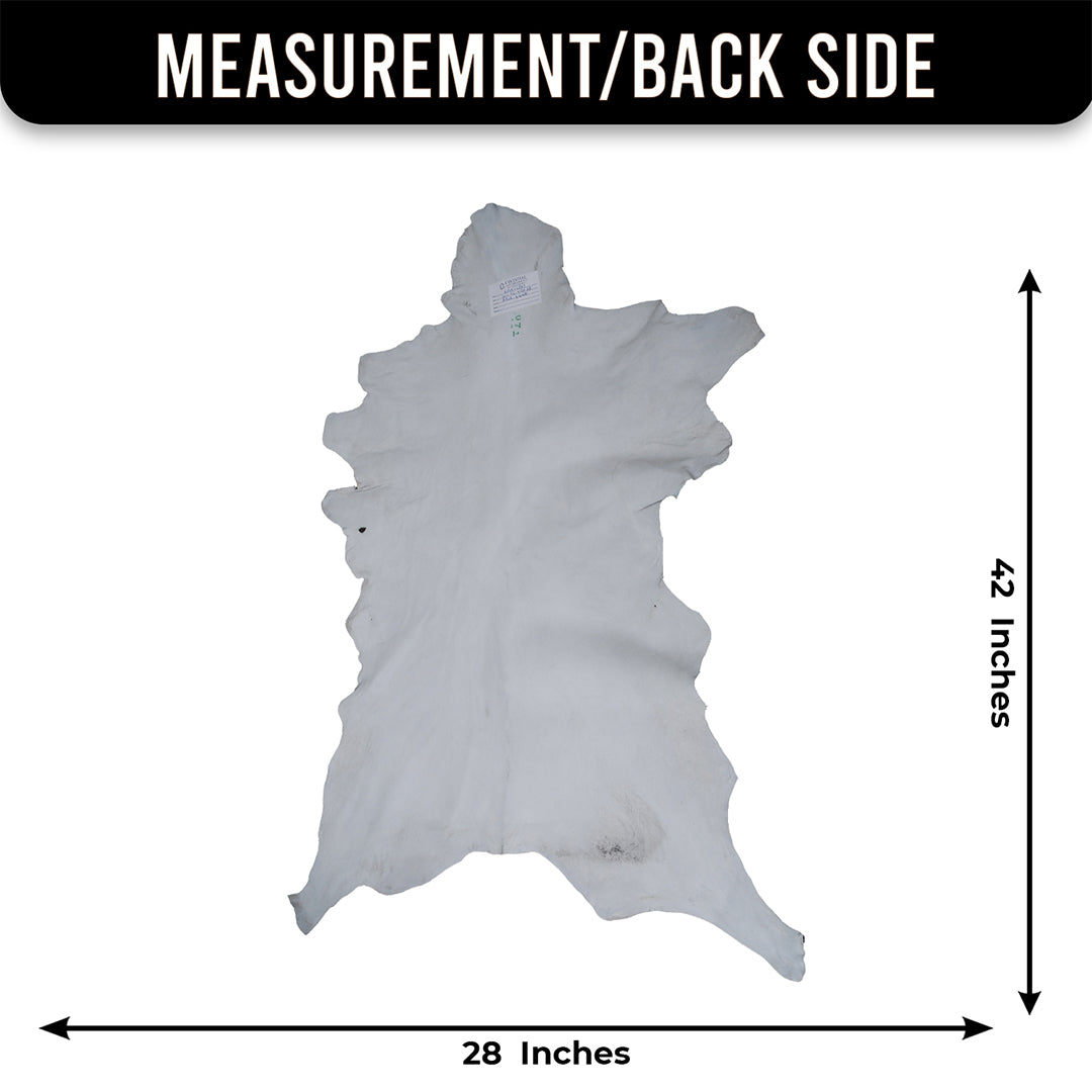 Statement-Making Black & White Goat Hide Rug - Premium Hair-On Goatskin - Modern Sophistication - Natural, Kid - Pet-Friendly