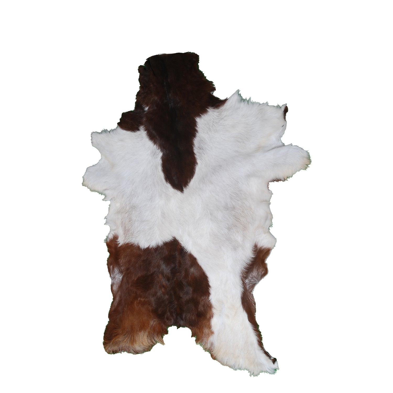 Dark Brown Rug - Soft, Durable, and Eco-Friendly - Handmade Pure Goat Skin Floor Rug - Non-Slip Suede Back