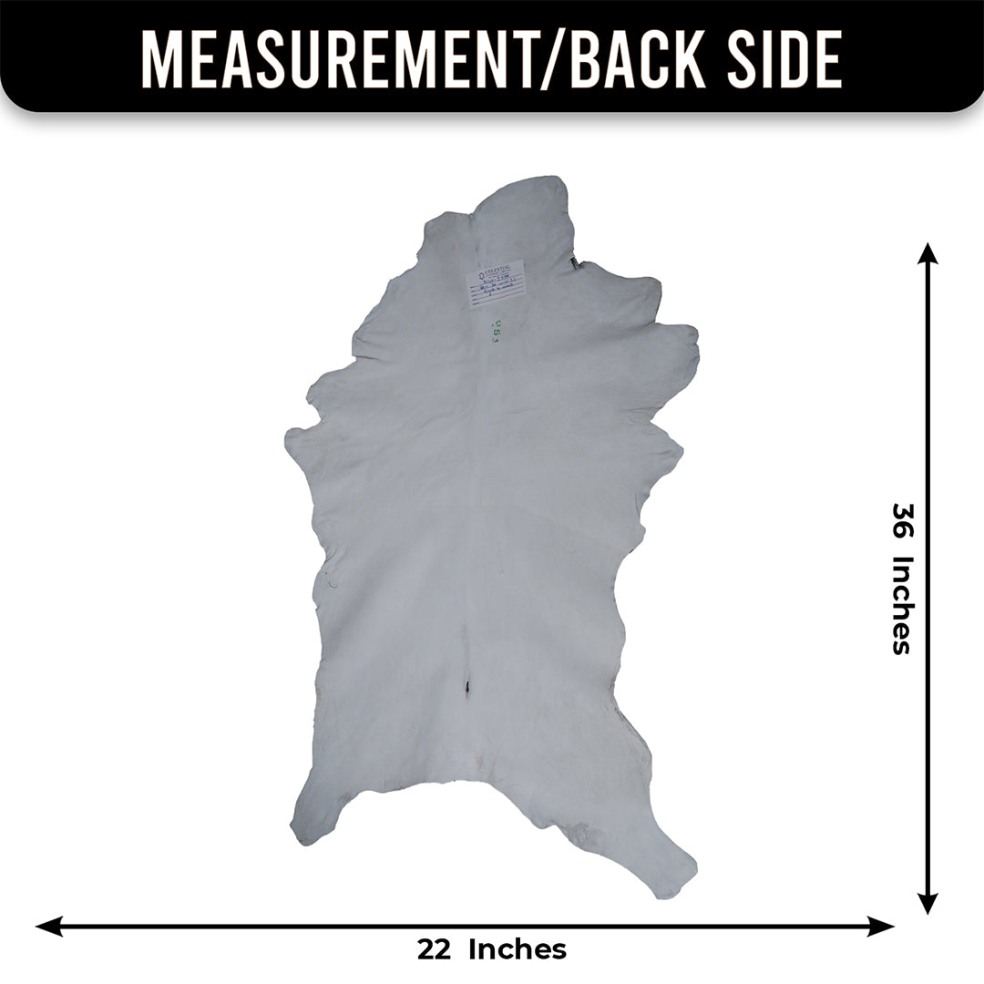 Striped Goat Skin Throw Rug - Genuine Black & White Animal Skin Goathide - Natural - Non-slippery Back - Hypoallergenic - Sustainable - Celestial Leather Limited