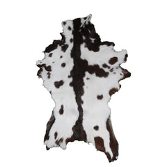 Natural Dark Brown Goat Skin Rug – Authentic Elegance for Your Home