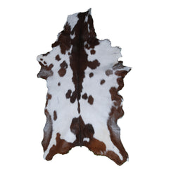 Premium Dark Brown Goat Hide Rug - Soft and Durable for Sophisticated Interiors