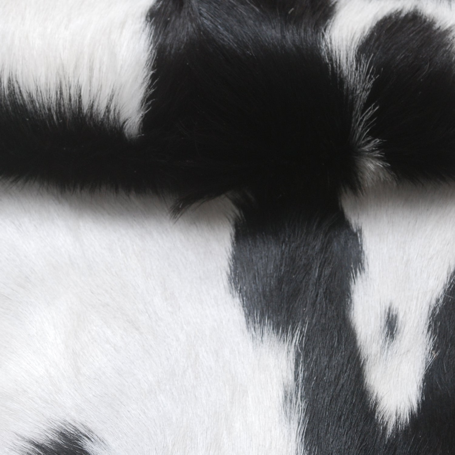 Goat Skin Rug, Black and white Handpicked for Quality, Unique Piece for Sale, Fast UK Delivery