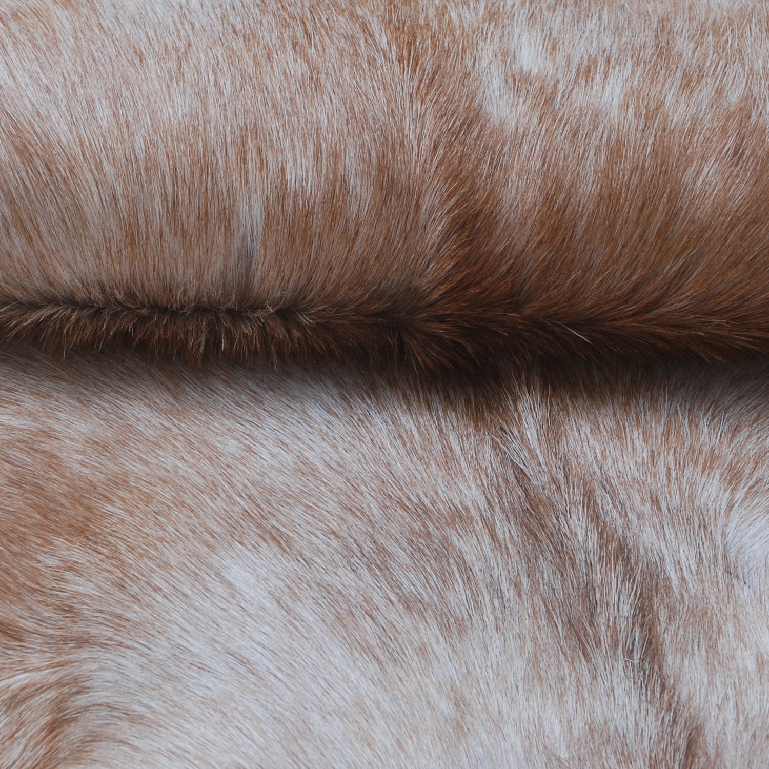 Premium Brown and White Goat Hide Rug - Natural, Handcrafted, Non-Slip Suede Back, Eco-Friendly & Sustainable - Hypoallergenic - Celestial Leather Limited