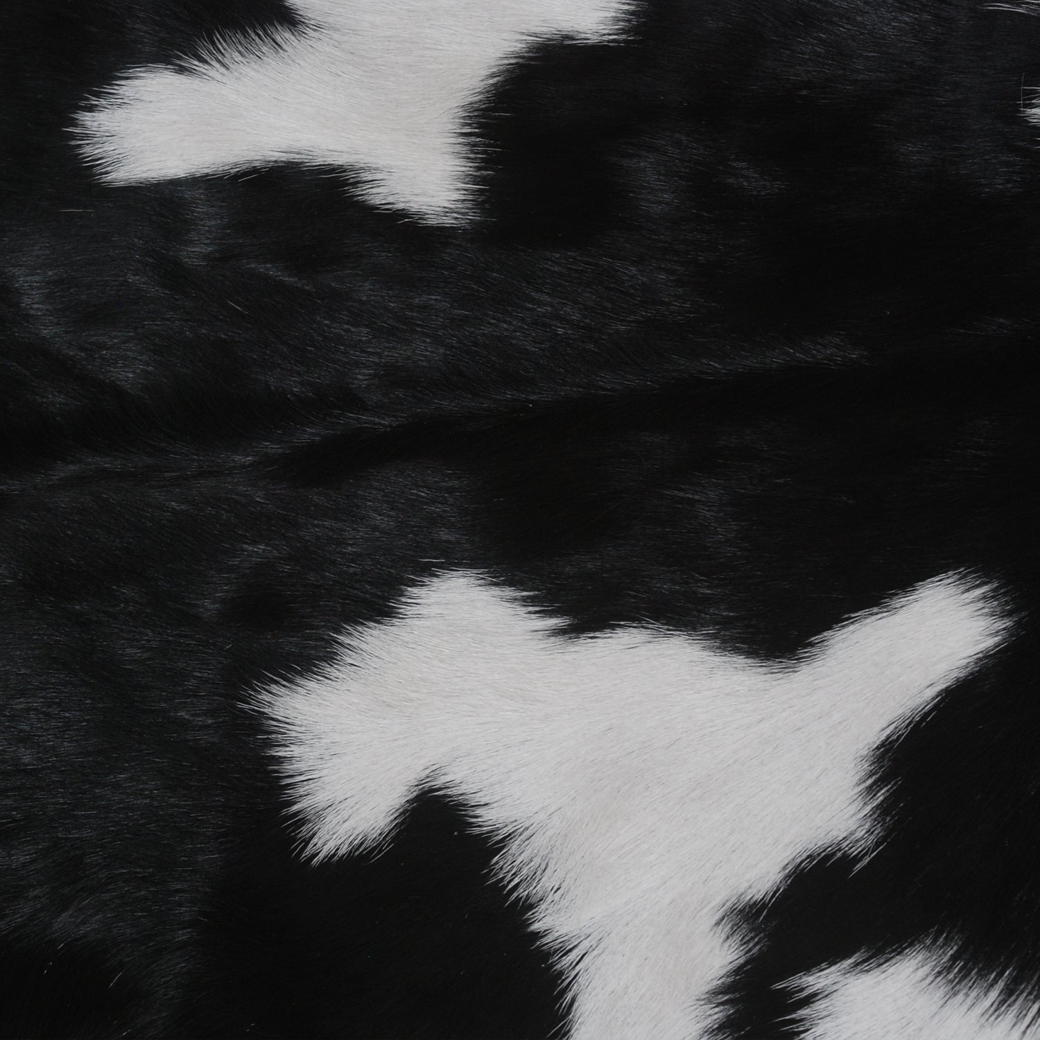 Luxurious Black & White Goat Skin Rug - Décor Floor Rug - Celestial Leather Limited