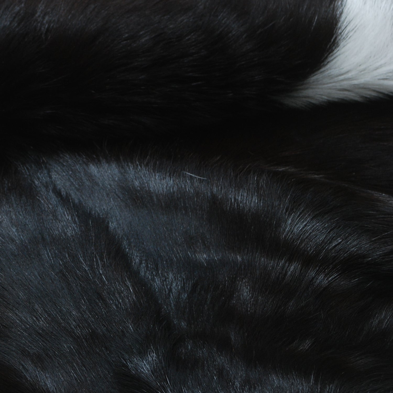 Black and White Handmade Goat Skin Rug – Rustic Charm for Your Home