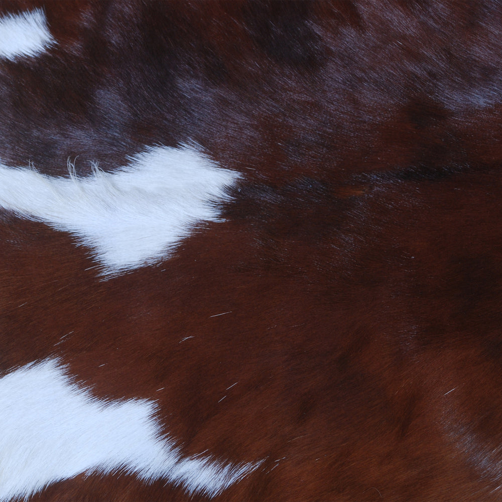 Luxurious Dark brown & White Goat Skin Rug Hide Floor Decoration - Celestial Leather Limited