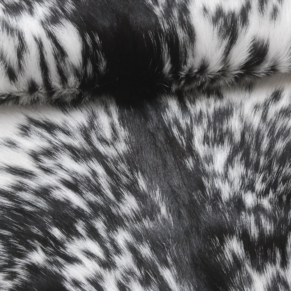 Luxurious Black & White Goat Skin Rug- Home Décor Floor Rug - Celestial Leather Limited