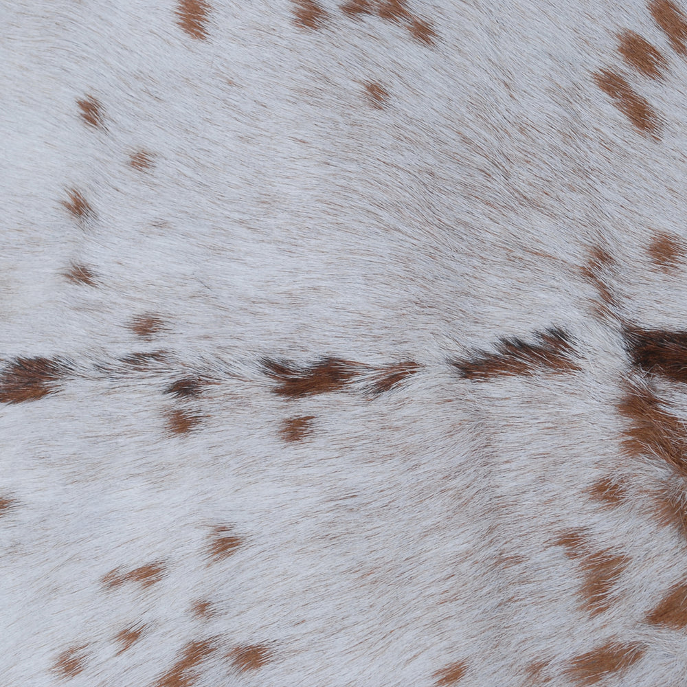 Luxurious Brown and White Goat Hide Rug - Hypoallergenic, Non-Shedding, Eco-Friendly Rug with Non-Slip Backing for Stylish Home Décor - Celestial Leather Limited