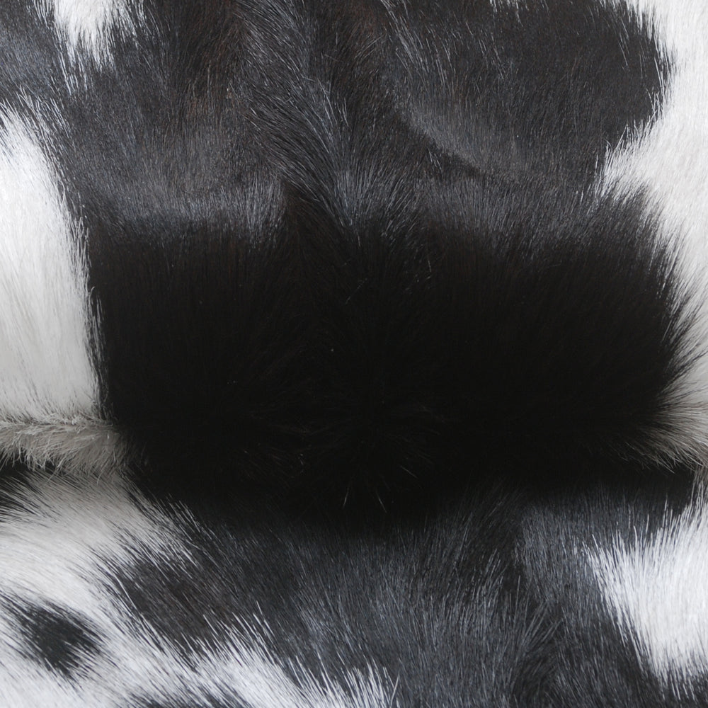Luxury Handmade Black & White Goat Skin Rug - Soft, Hypoallergenic, Non-Shedding, Sustainable, Eco-Friendly - Perfect for Any Room in Your - Celestial Leather Limited
