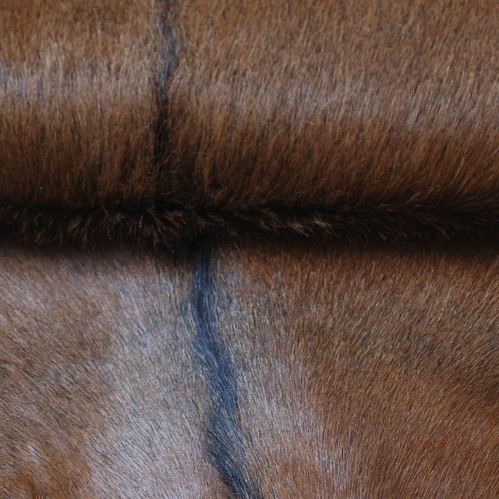 Luxurious Brown and White Goat Skin Rug - Handpicked Premium Goat Hide - Unique Patterns & Colors - Hypoallergenic - Non-Shedding - Celestial Leather Limited