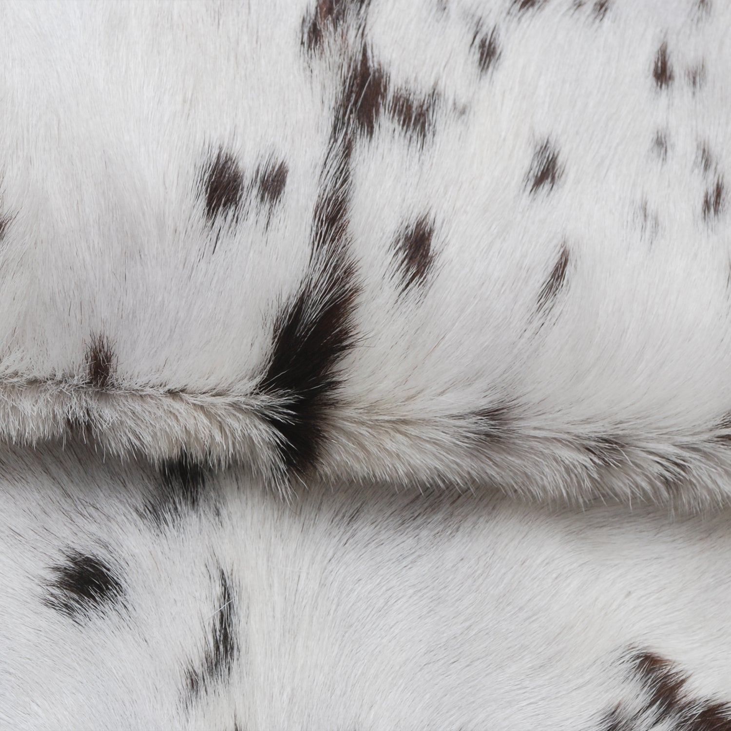 Luxury Brown & White Genuine Goat Hide Rug | Handcrafted Hair-On Goatskin | Eco-Friendly - Hypoallergenic | Premium Natural Goat Skin Rug