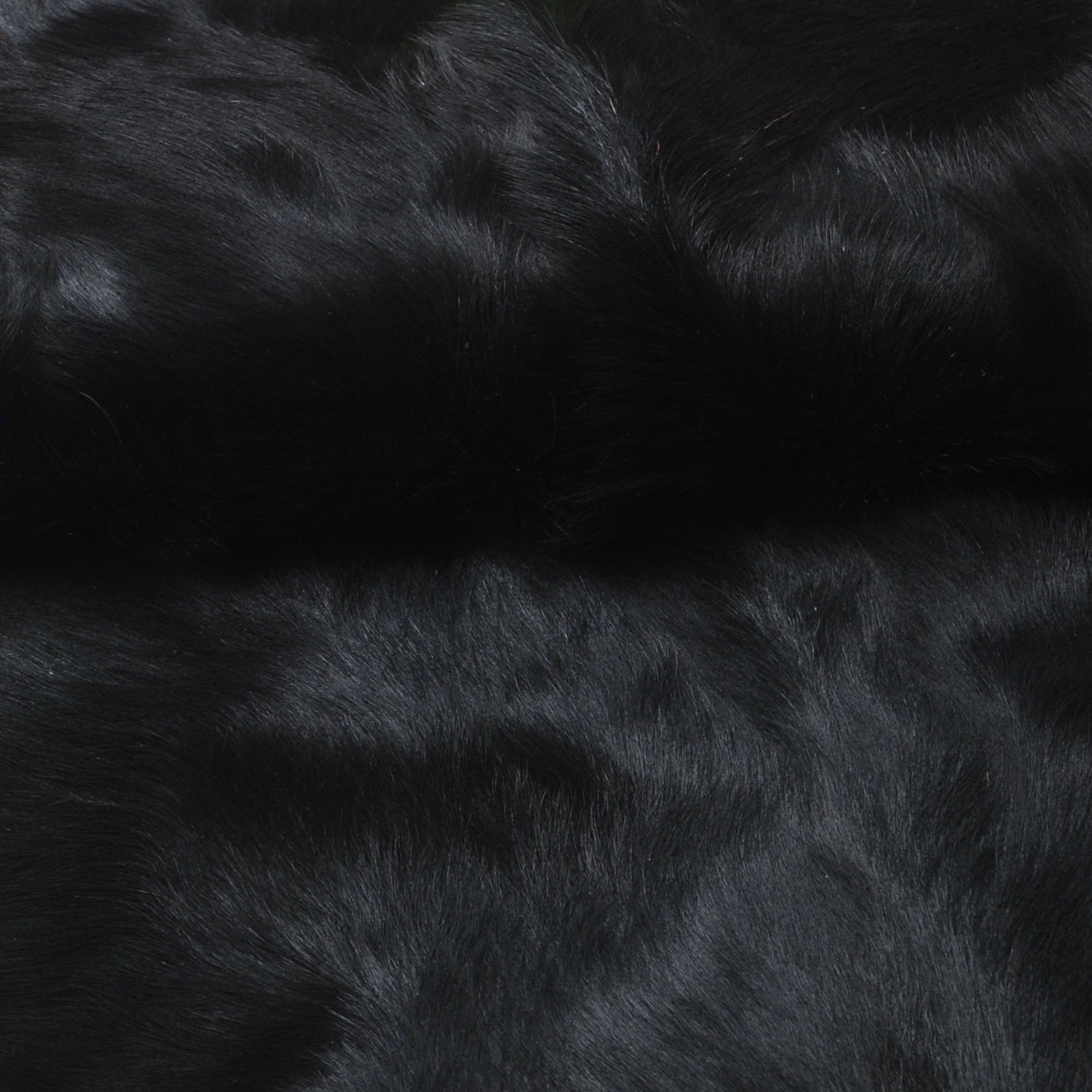 Luxurious Black & White Goat Skin Rug - Unique Natural Pattern - Celestial Leather Limited