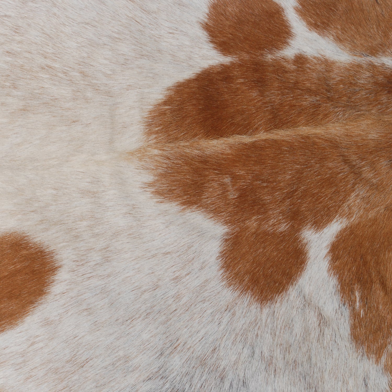 Elegant Brown and White Goat Hide Rug - Perfect Accent for Living Room or Bedroom