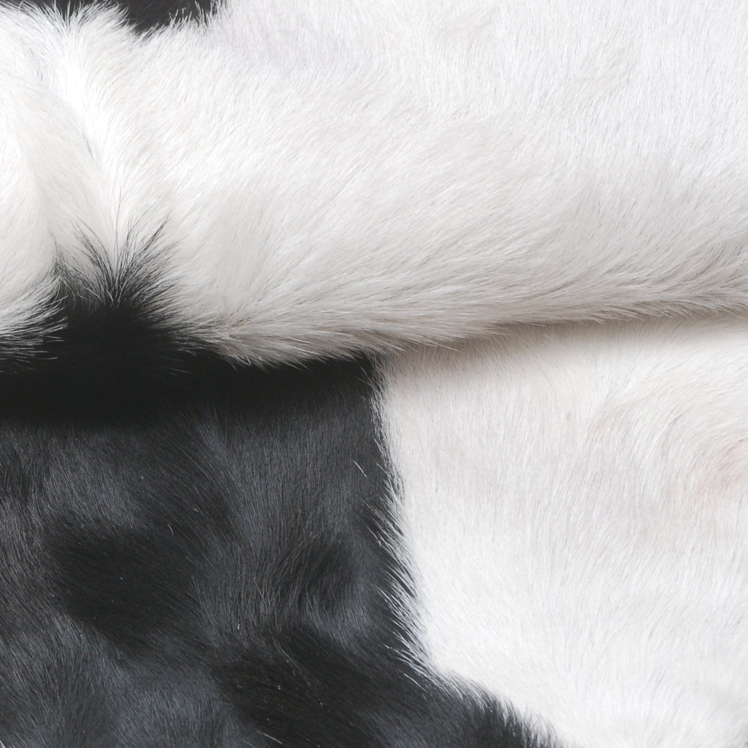 Serene Grey & White Goat Skin Rug - Natural Animal Hide Floor Decor with Suede Back - Sustainable, Eco-Friendly, and Hypoallergenic