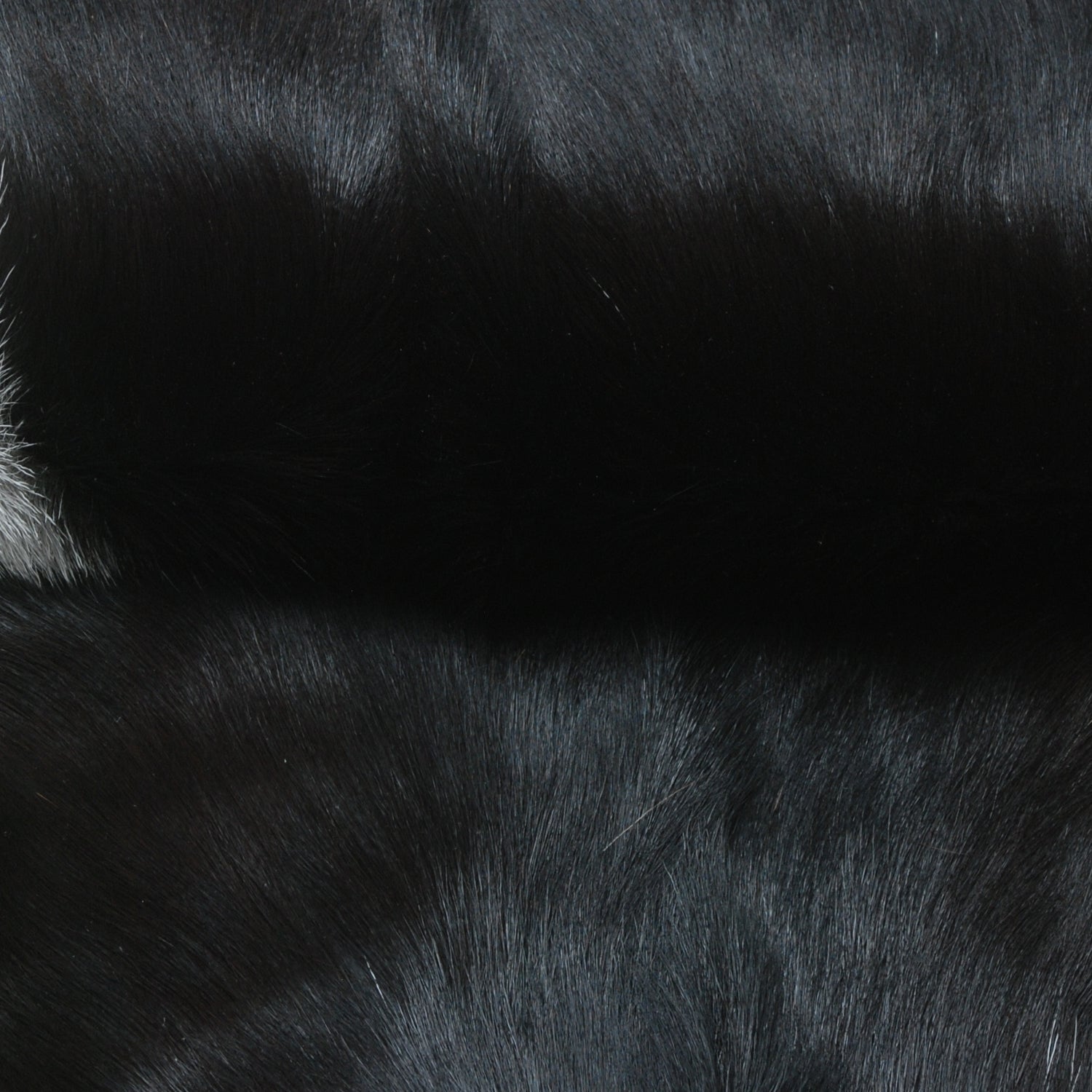 Luxury Black & White Graphic Pattern Goat Skin Rug, Hypoallergenic - Non-Shedding, Modern Sophistication, Sustainable - Eco-Friendly