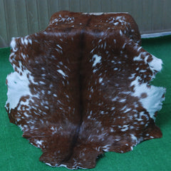 Natural Dark Brown Goat Hide Rug - Perfect for Modern and Rustic Spaces
