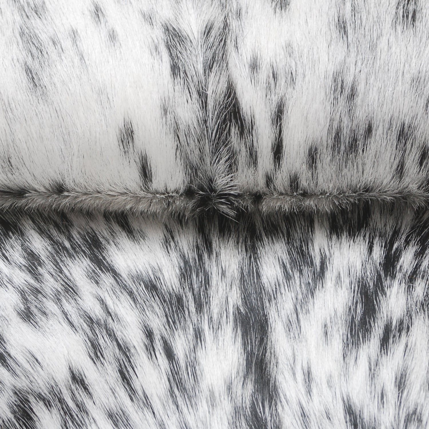 Stylish Black & White Goat Skin Rug - Modern Décor Floor Accent - Hypoallergenic - Eco-Friendly - Unique Statement Piece
