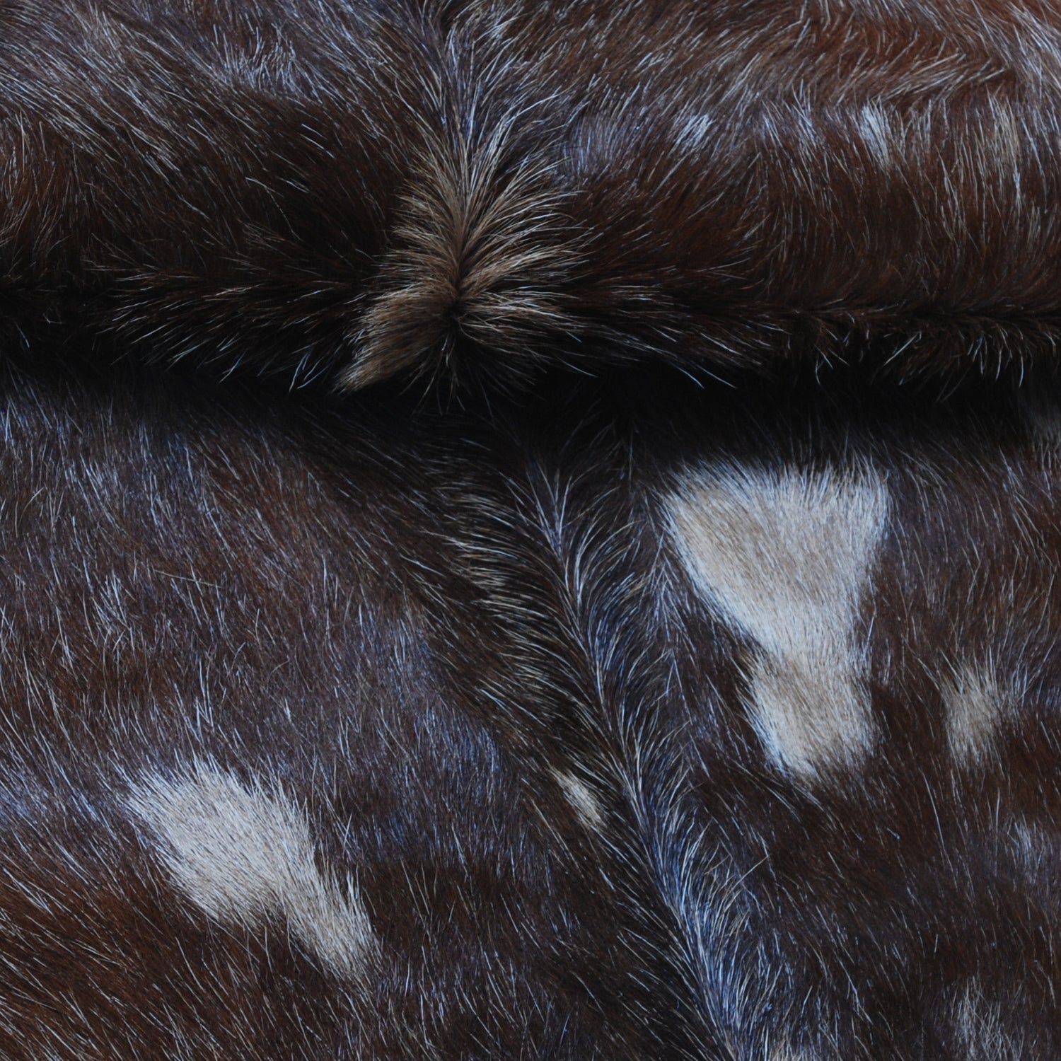 Natural Tri-Color Goat Hide Rug - Luxurious Accent for Rustic and Modern Spaces