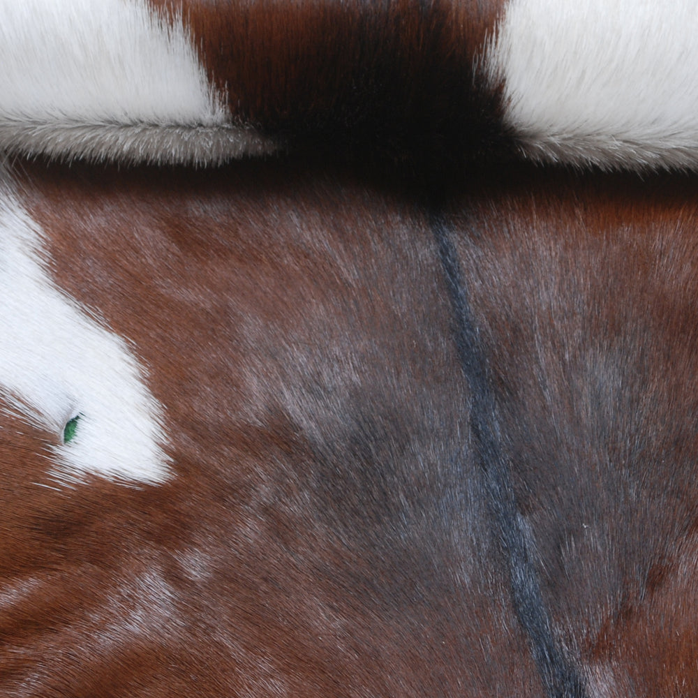 Luxurious Brown & White Hair-on Goat Skin Rug - Premium Goat Hide Rug Elegance - Sophistication for Home Décor - Hypoallergenic - Celestial Leather Limited