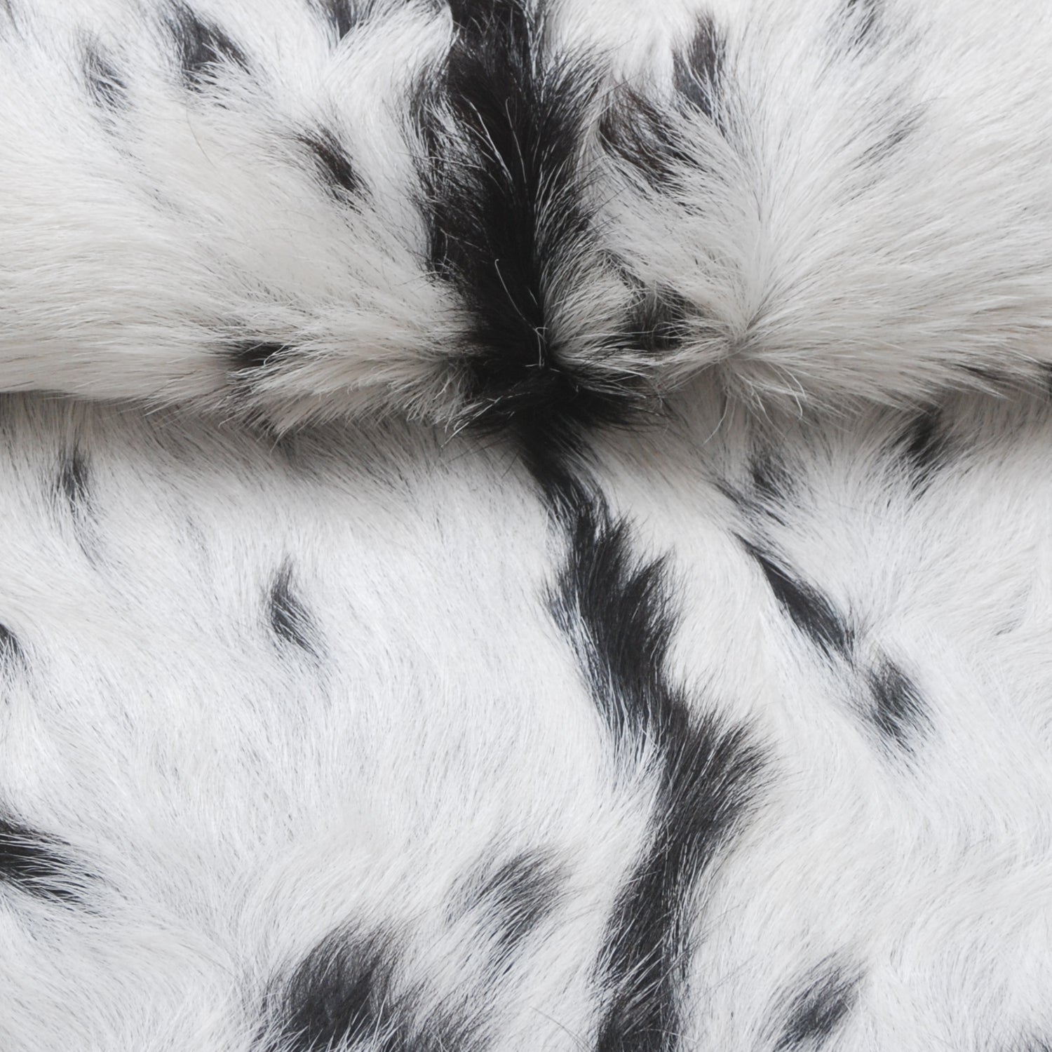 Goat Skin Rug, Black and white Handpicked for Quality, Unique Piece for Sale, Fast UK Delivery