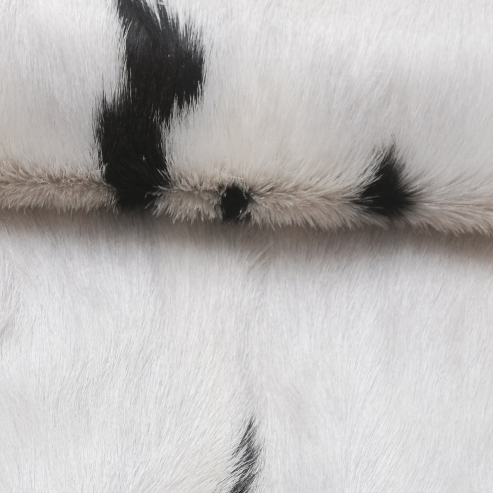 Luxurious Natural Brown & White Goat Skin Rug - Modern Sophistication for Home Decor - Celestial Leather Limited