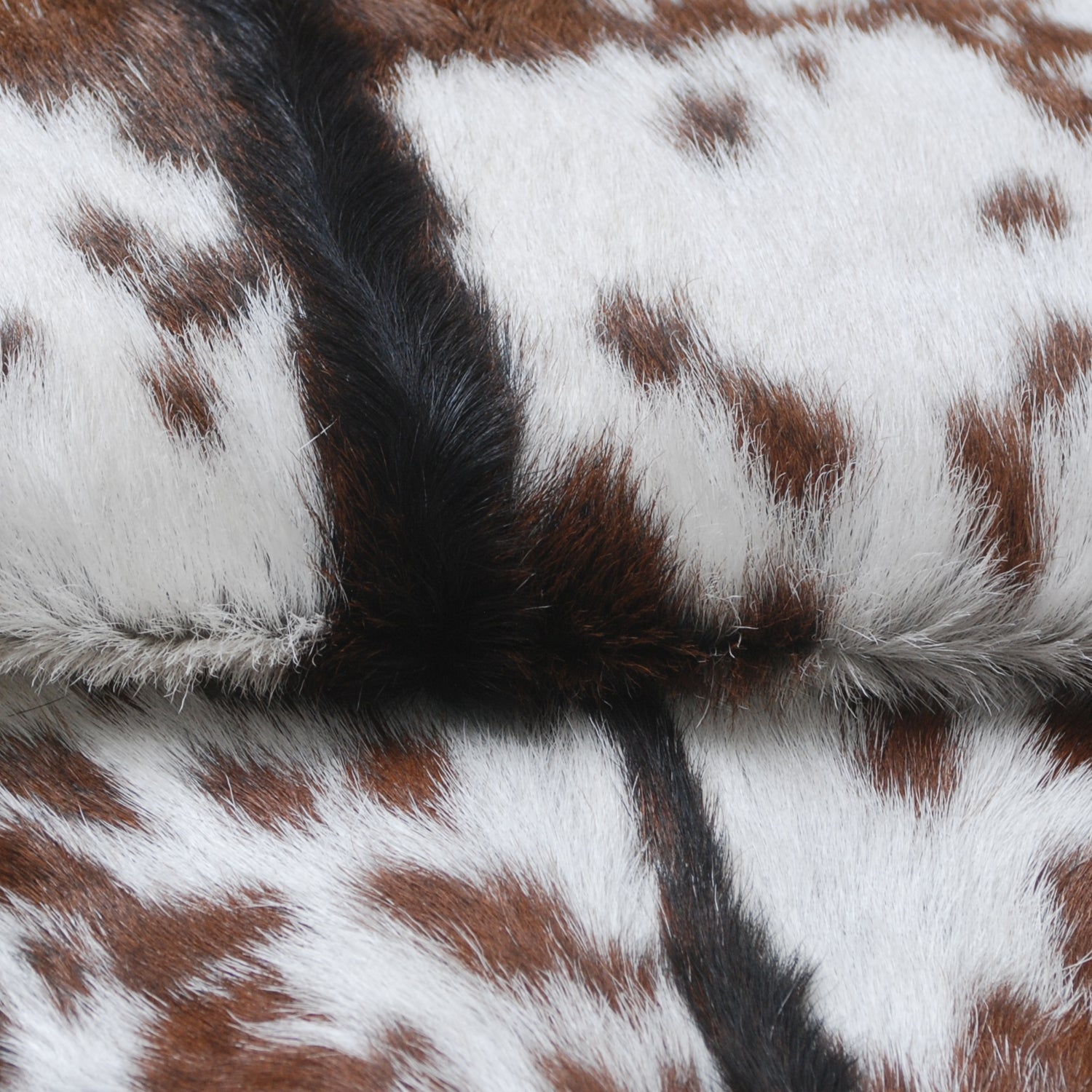 Luxurious Brown & White Goat Skin Rug - Premium Hair-on Goat Hide Rug - Natural - Eco-Friendly - Unique Patterns - Hypoallergenic - Celestial Leather Limited