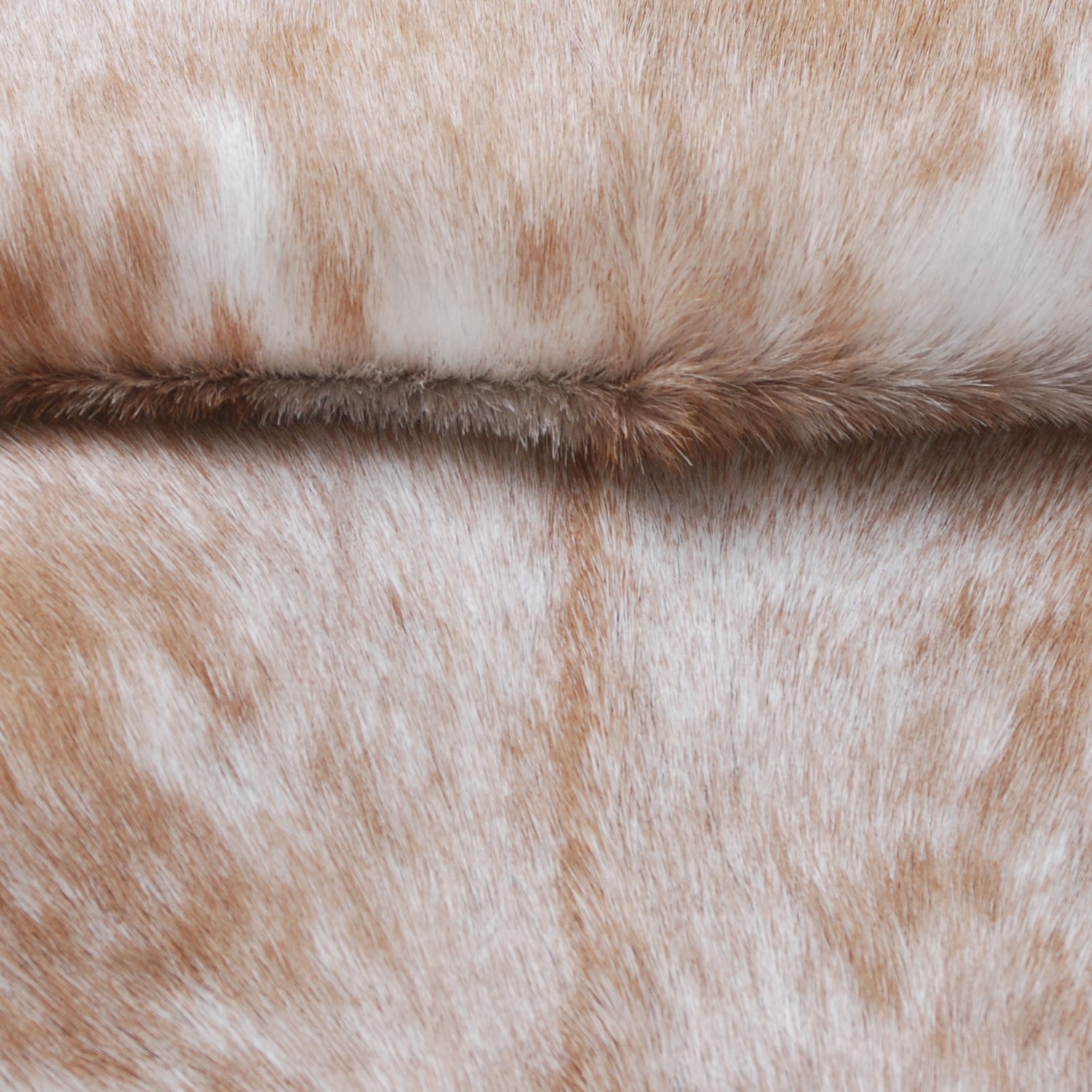Luxurious Brown and White Goat Hide Rug - Premium Hair-On Natural Goatskin with Unique Patterns and Non-Slip Suede Back - Celestial Leather Limited