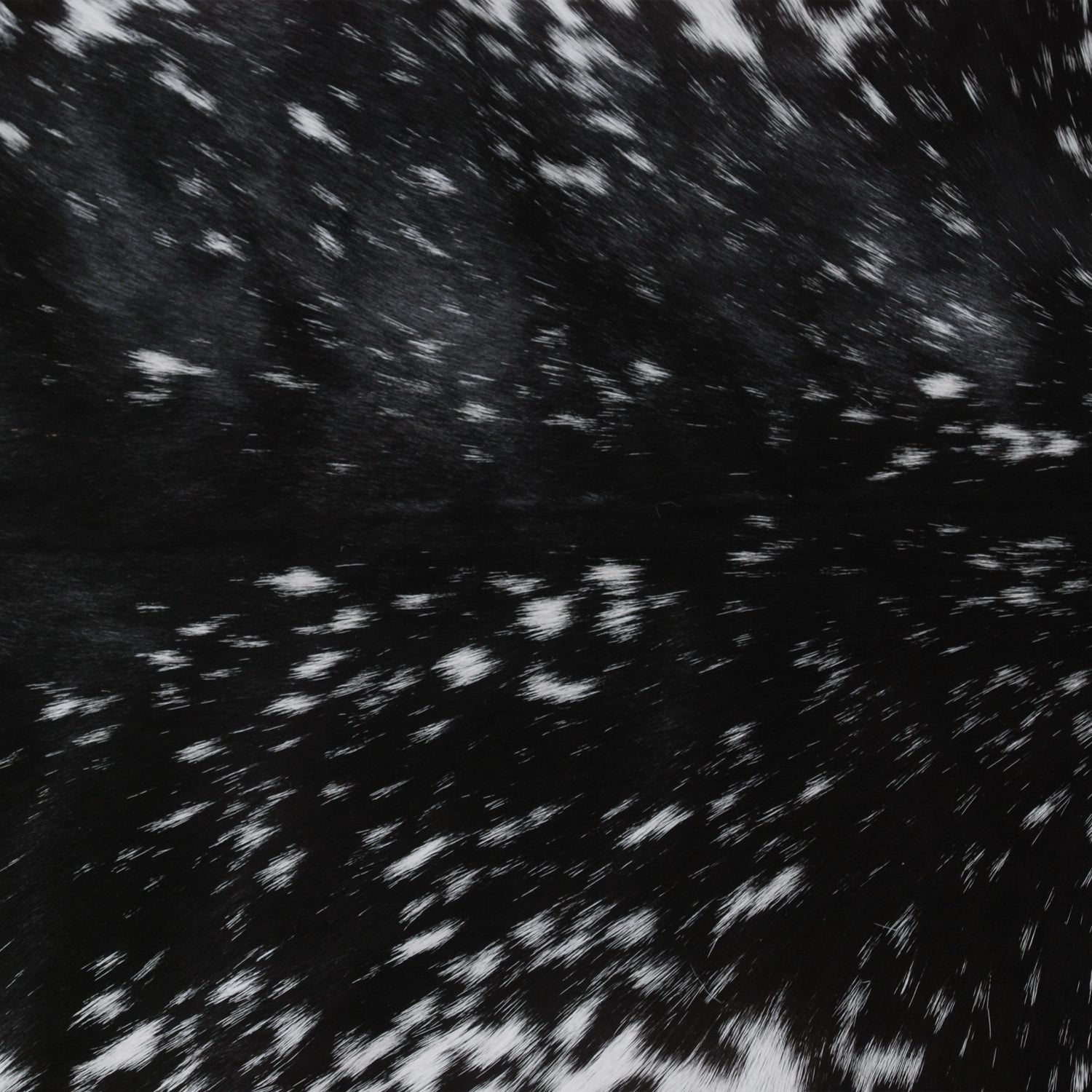 Sophisticated Black & White Genuine Goat Skin Rug - Modern Animal Hide Décor for Home - Hypoallergenic, Sustainable, Unique Pattern - Celestial Leather Limited