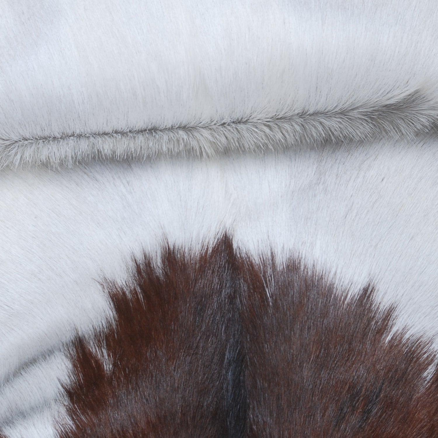 Rustic Dark Brown Goat Hide Rug - Genuine Leather for Timeless Home Styling